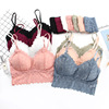 Lace underwear, set, top with cups, headband, tube top, french style, beautiful back, wholesale
