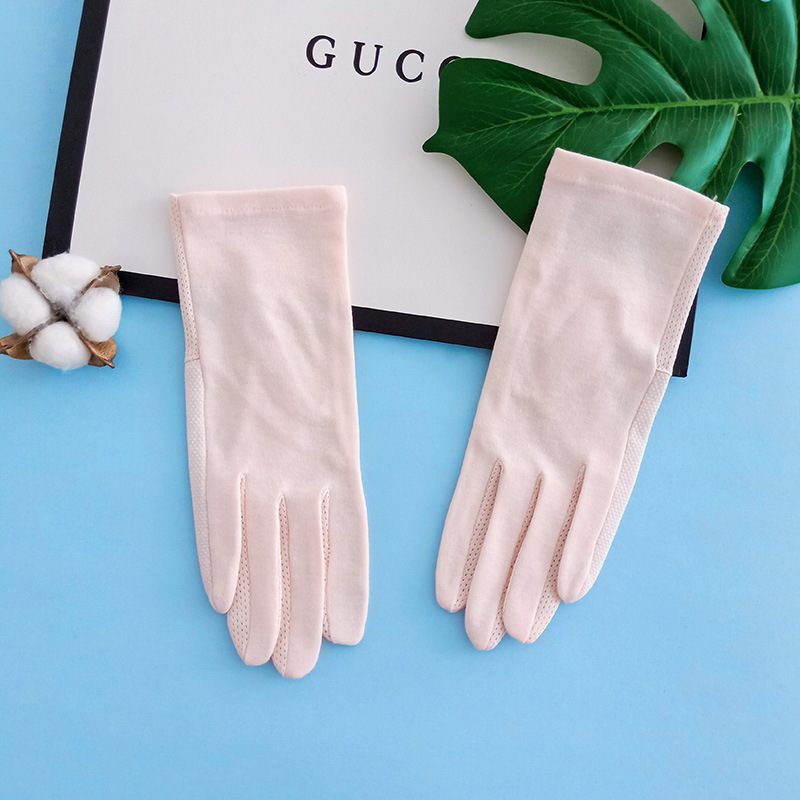 Verano color sólido en stock guantes de protección solar de las mujeres simples guantes de protección UV guantes de dedo Harajuku antideslizante guantes de pantalla táctil