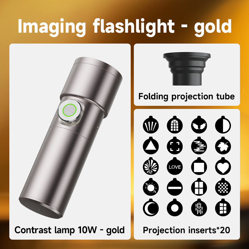 25 nueva antorcha de fotografía de atmósfera de cuatro colores lámpara de contraste inserción de lámpara de imán modelado haz de luz de luz de luz portátil
