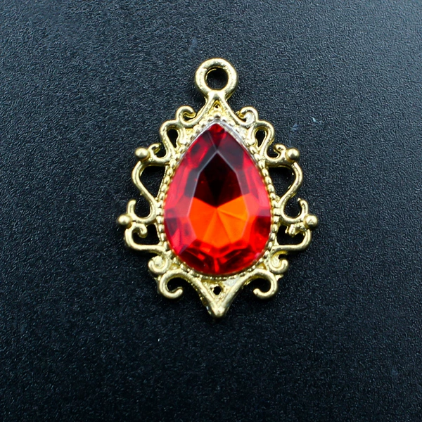 Gold background red