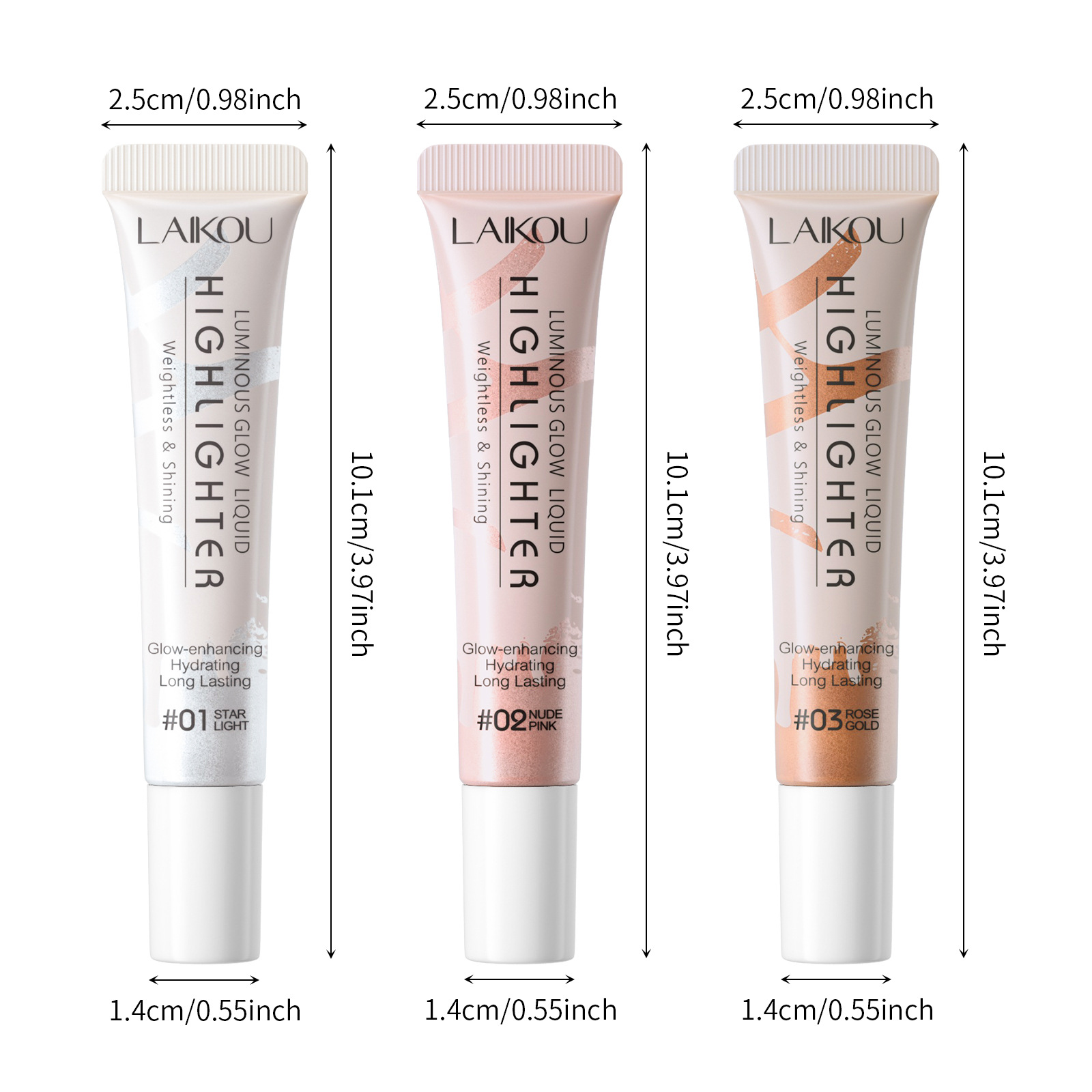 The temu version is available in three colors. LAIKOU 8g (tube) Highlighter Cream can cover blemishes for facial contouring undefined