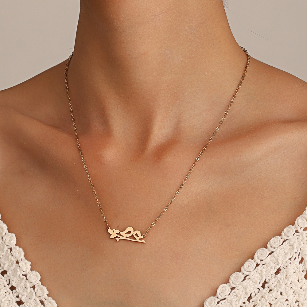 Fashion Bird Stainless Steel Necklace Stainless Steel Necklaces