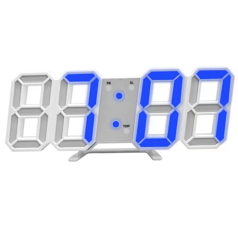 Source Factory 3D цифровые часы clock креативный интеллектуальный светочувствительный светодиодный колокол корейская версия студента настенный будильник