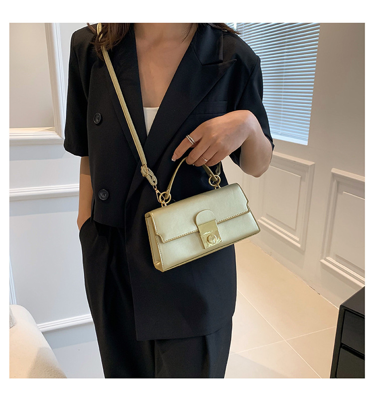 422g Weight Lock Fashion Element Lock clasp Closure Type Single Shoulder Strap Strap Type Square Bag Bags Type Daily, Street Occasion Pu Leather Material Solid Color Pattern All Seasons Season Women's Gender Elegant, Streetwear Style Square Shape Small Size Women's Small Pu Leather Solid Color Elegant Streetwear Lock Square Lock Clasp Square Bag 24