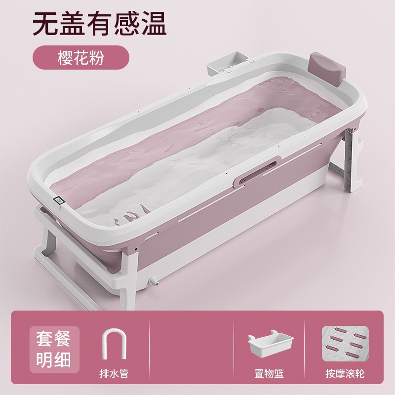 Cubo de baño plegable adulto baño cubo hogar cubo baño espesado cuerpo completo de plástico adulto bañera grande bañera