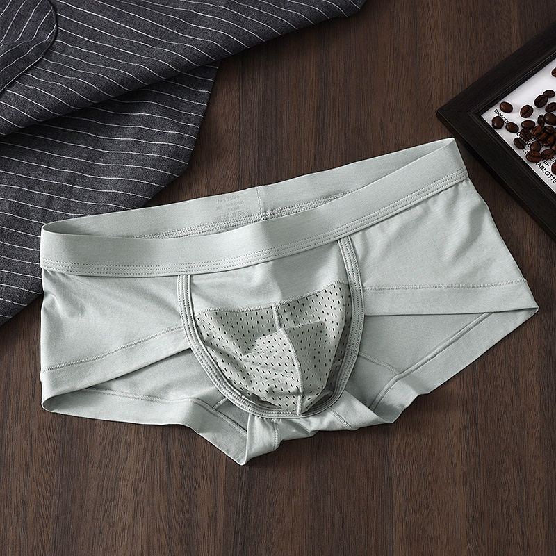 Men's Briefs with Mesh, Breathable Modal, Comfortable Men's Underwear, Youth Three-Cornered Sexy Underwear for Teenagers Men's Briefs with Mesh, Breathable Modal, Comfortable Men's Underwear, Youth Three-Cornered Sexy Underwear for Teenagers