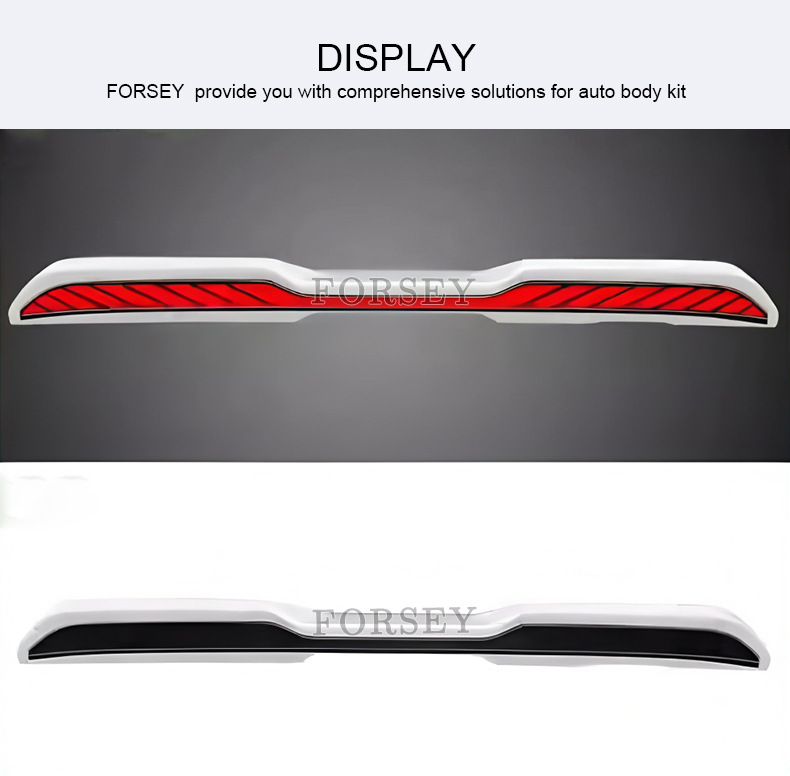 Suitable for 22-23 Prado LC250 off-road modification upgrade parts, dragon scale tail wing with lights