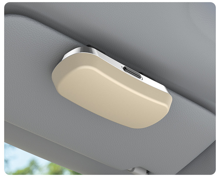 Car Sunglasses Box Car Glasses Case Storage Box Glasses Holder High-End New Sun Visor Glasses Clip Sunglasses