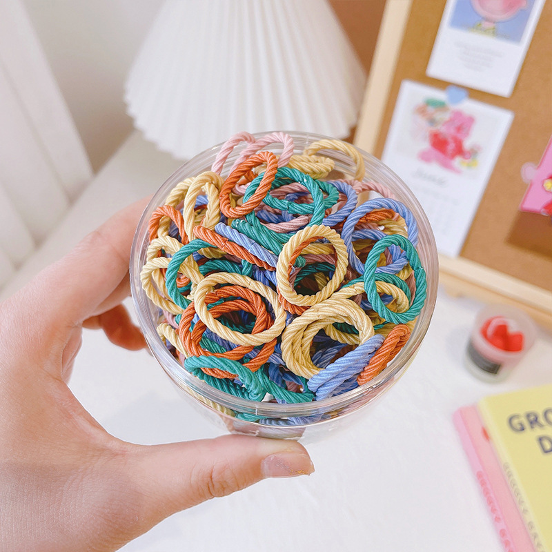 Tie Head Thumb Hair Band Does Not Harm Children's Hair Accessories Rubber Band High Elastic Korean Girls' Head Rope Baby Rubber Band