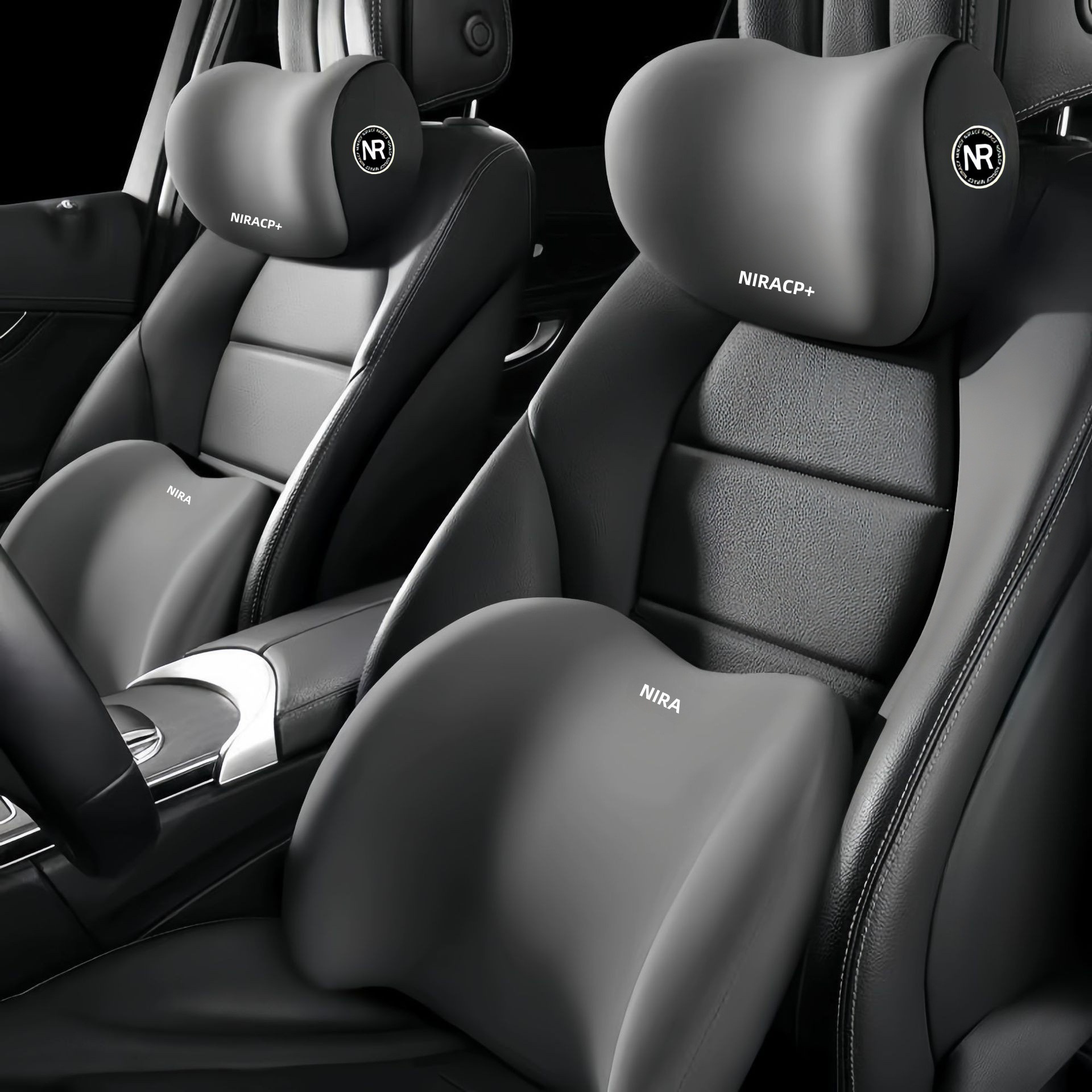 Car headrest and lumbar support memory foam shoulder pillow, car cushion, lumbar support, car neck pillow, cushion, car neck pillow