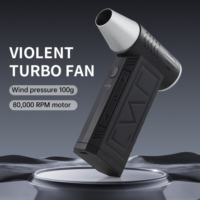 2025 nuevo ventilador turbo violento mini camping ventilador portátil al aire libre de alta velocidad de remoción de polvo ajustable camping