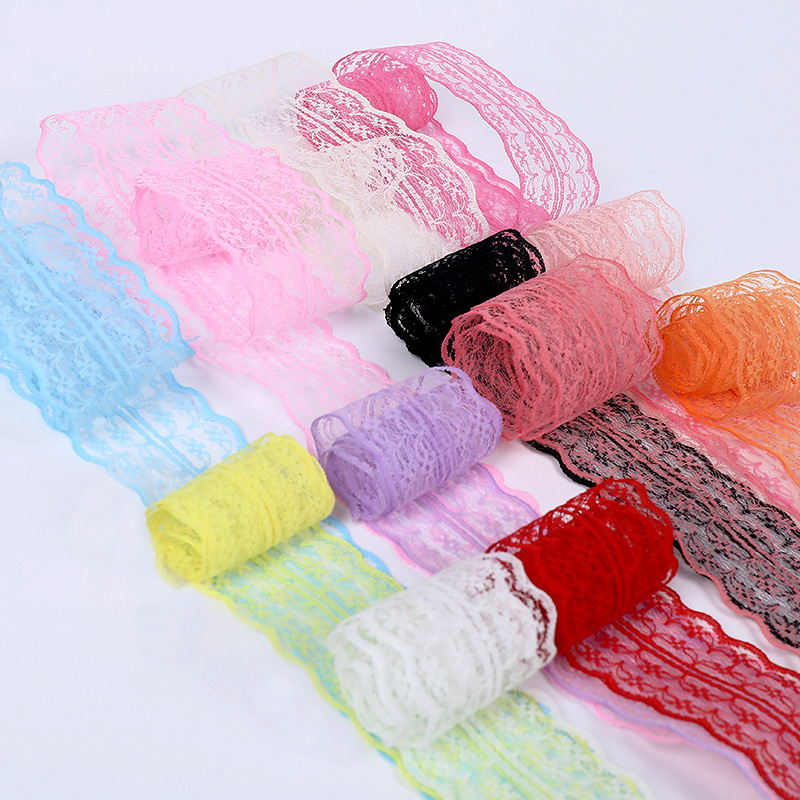 4.5 centimeter Lace lace accessories Elastic force flower gift packing Material Science manual DIY baking Cake Bandage