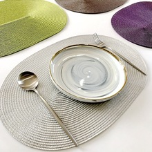 PP隔热餐垫桌垫酒店椭圆西餐厅欧式简约清洗户外节日活动批发混批
