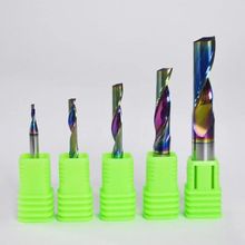 七彩涂层进口料单刃铝用铣刀铝板型材合金数控雕刻机切割刀头专用
