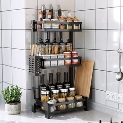 Cross-border exclusive kitchen counter seasoning storage rack multi-layer knife chopping board chopsticks fork spoon storage stand