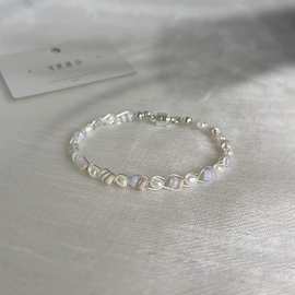 「拾贝少女」法式浪漫仿天然海贝珍珠手链精致高颜值配裙子手饰礼