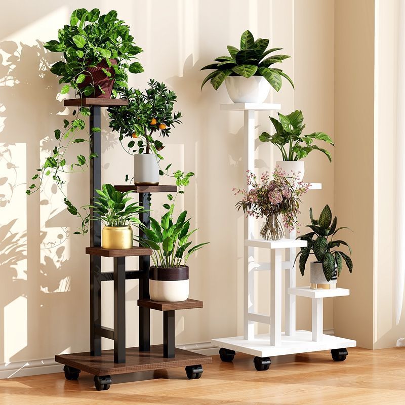 Balcón móvil, estante de flores, Sala de estar, estante de hierro de varias capas, estante de macetas, estante de plantas suculentas