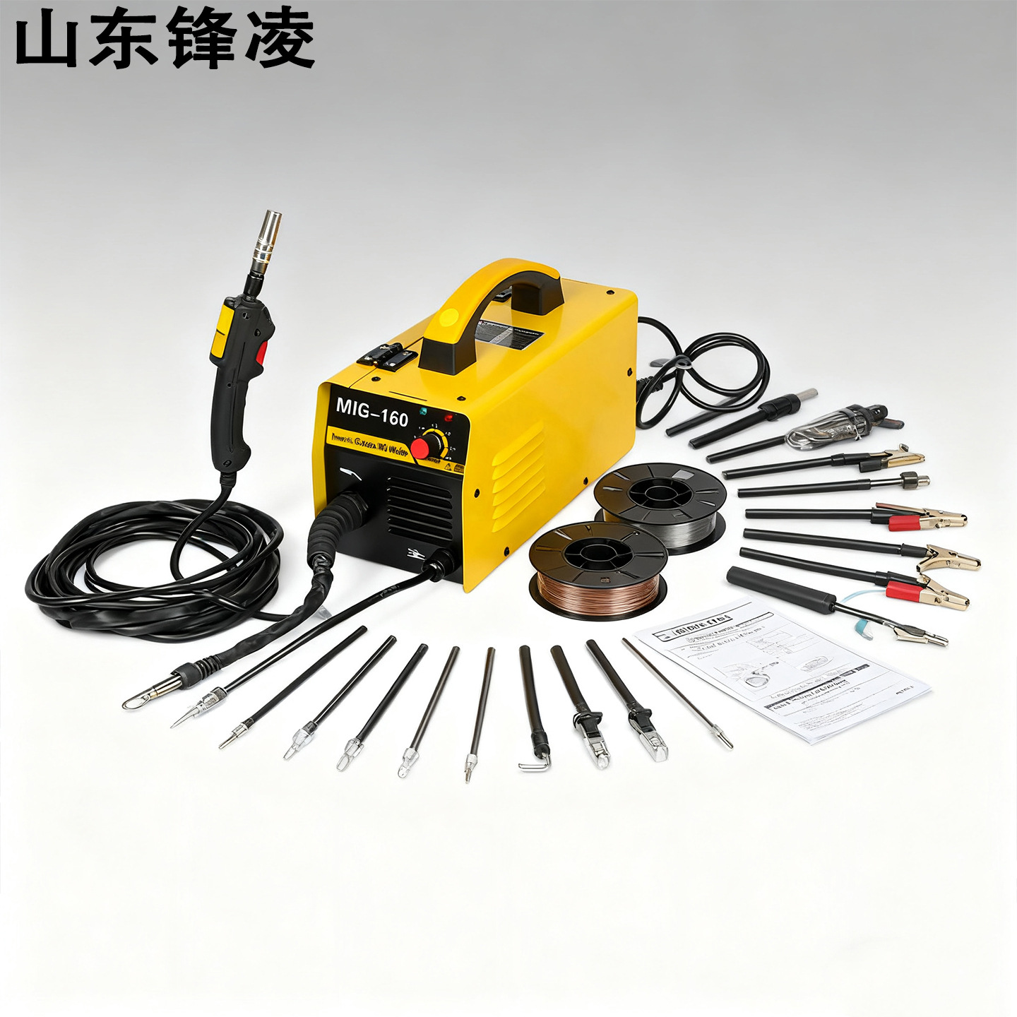 山东锋凌焊机MIG160家用一体式手提CO2电焊机MIG-160无气二保焊机