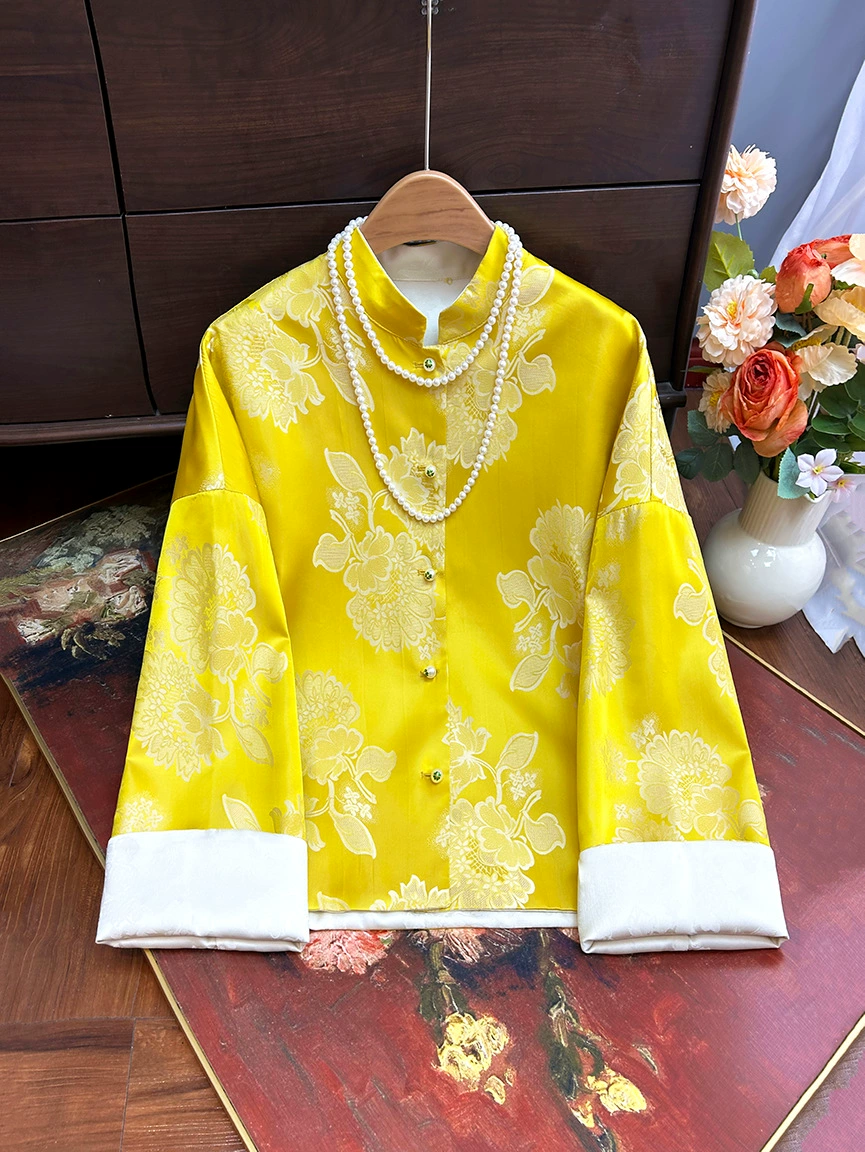 Spring double-sided jacket, 2025 years, Chinese style, loose fit