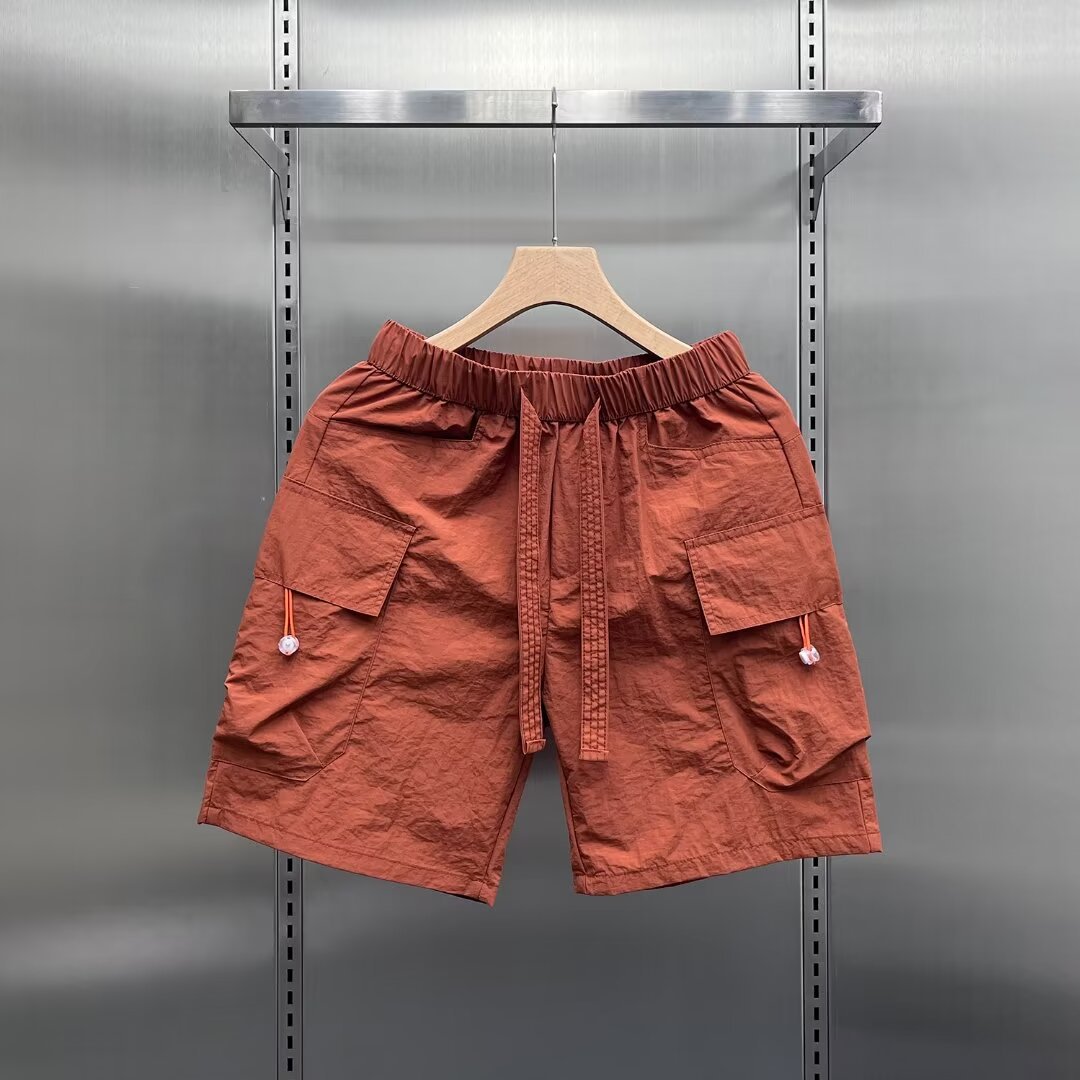 Ultra-Lightweight Men's Quick-Dry Cargo Shorts - Breathable Casual Athletic Shorts With Multiple Pockets For Summer, Beach, And Outdoor Activities_viptrois.com