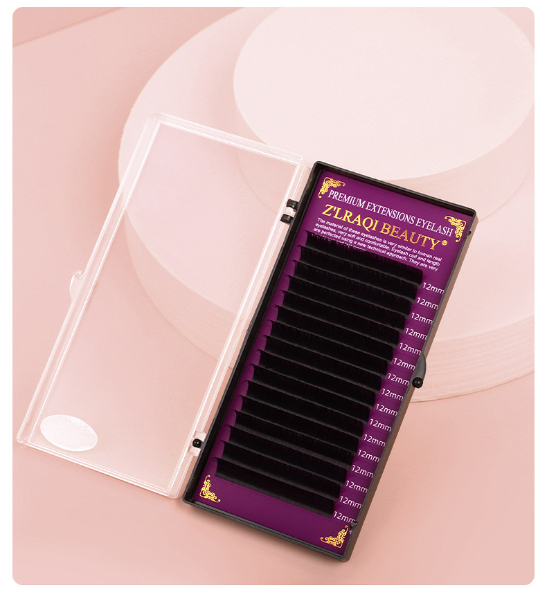 The new 16-row round hair eyelash extensions for babies feature curved c and b curls, closely arranged single eyelashes that are naturally soft undefined