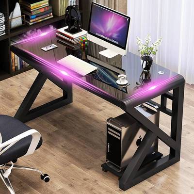 The computer table Desktop household Electronic competition Widen desktop Internet Bar Office Steel frame student Staff member white dormitory