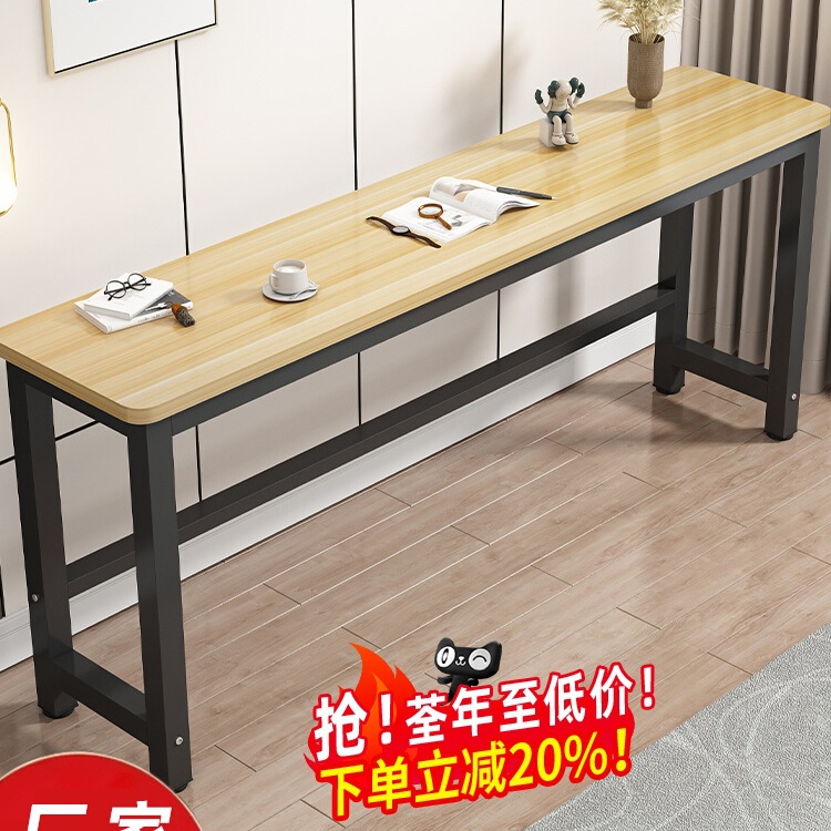 Wall-Mounted Narrow Table Computer Table Student Training Table Desk Hotel Rectangular Table Long Table Writing Table