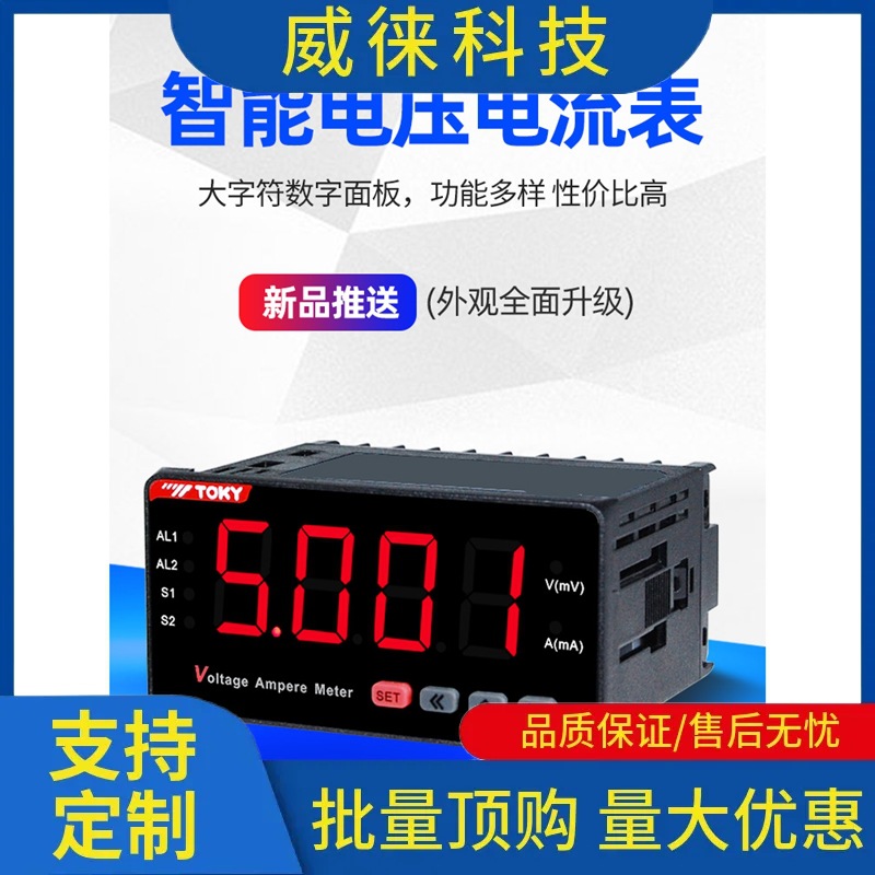 议~东崎DLW系列全自动LED智能数显pid电压电流表电压测试表数字表