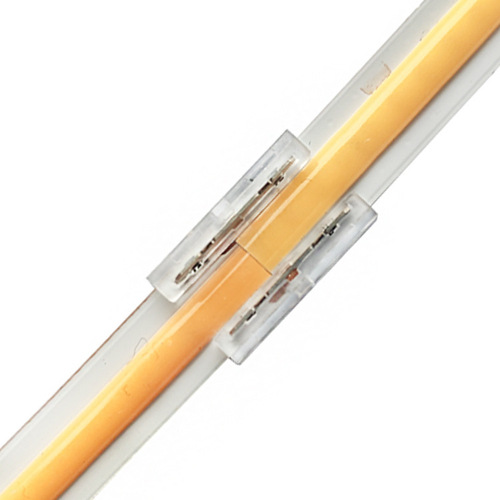 COB LED tape solderless connectors transparent 8mm wide 2pin/3pin low voltage single-color LED strip dual-color smart connector