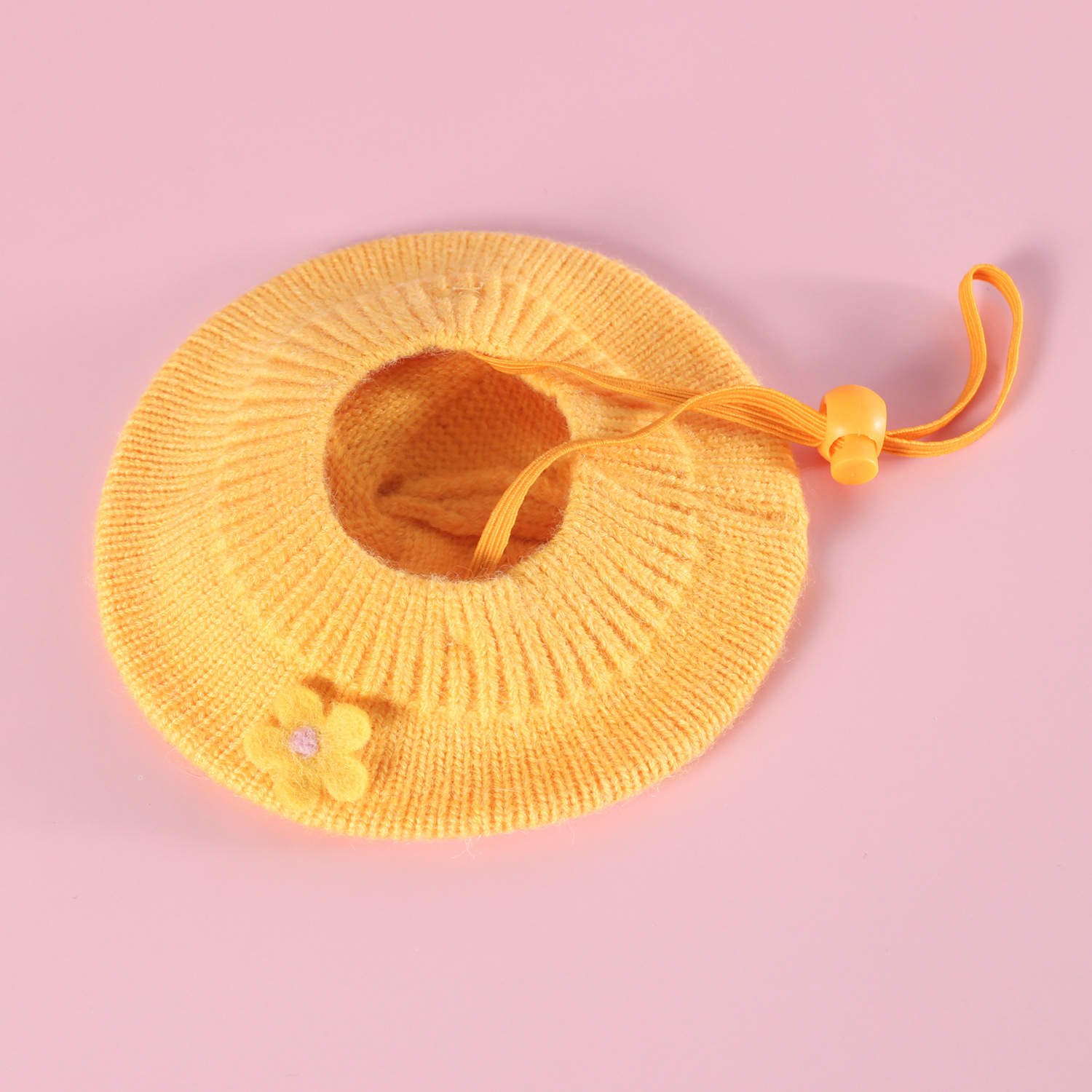 Felt de mascotas flores de lana de punto Berry pequeño sombrero gancho de mano flor guillot set gatito cachorro princesa image 8