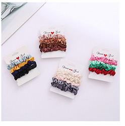 Women's Modern Style Sweet Korean Style Polka Dots Solid Color Cloth Hair Tie display picture 1