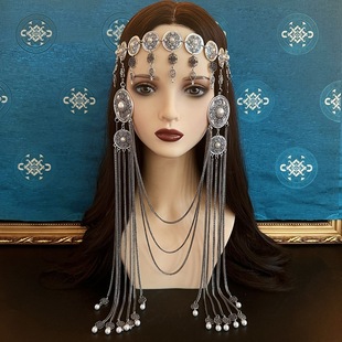 Mongolian Elements Traditional Mongolian Headwear Alloy Headwear Boutique Women's Mongolian Headwear Exquisite Ethnic Style Hair Accessories