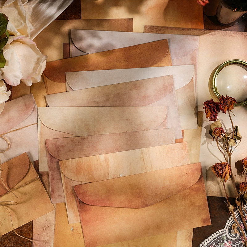 Yuezhen ностальгический набор конвертов для канцелярских бумаг с высоким значением карты упаковочный материал в западном стиле ретро-эссеистическая бумага