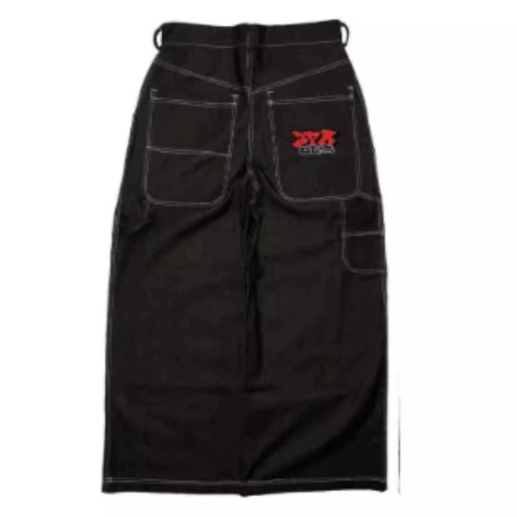 Классические ретро-джинсы, мужские брюки для отдыха, свободный крой, панк-стиль