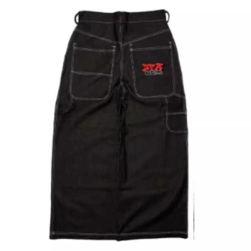This Year's Hot Style Classic Retro Y2K Loose Letter Jeans High Street Casual PunK Style Wide Leg Pants Men This Year's Hot Style Classic Retro Y2K Loose Letter Jeans High Street Casual PunK Style Wide Leg Pants Men