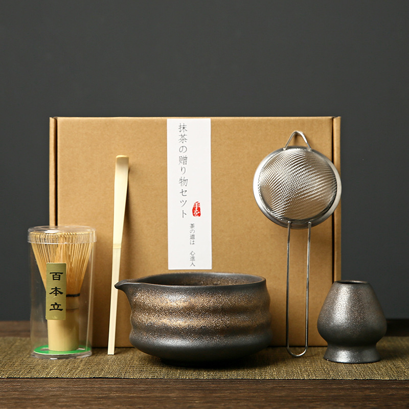 抹茶ボウル セラミック 和風抹茶セット 茶筅 竹抹茶ブラシ 百本立 宋代茶道 ギフトボックス|undefined