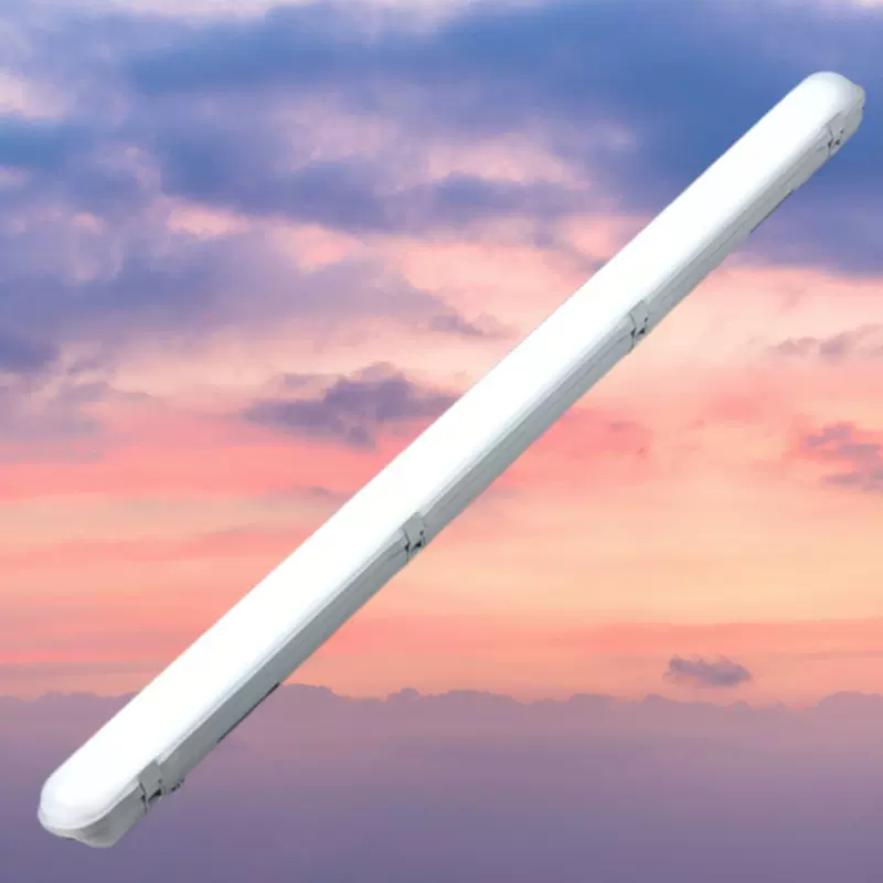 批发古镇三防灯T8三防支架灯LED40W乳白罩贴片桥梁码头三防灯外壳