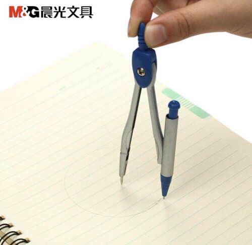 Chenguang ACS90805 aluminum alloy metal compass set student learning drawing circle tool with 0.7 lead core