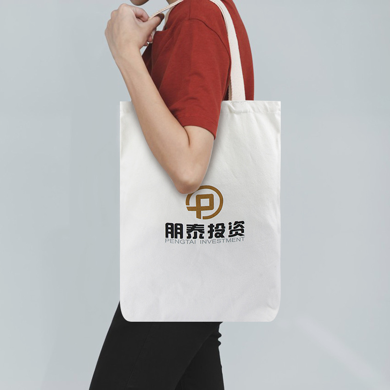 撞色全棉帆布托特包 帆布购物袋 帆布手提袋购物袋 可印LOGO