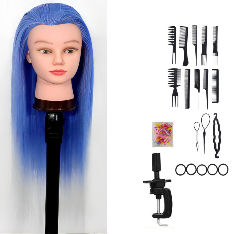 トレーニングヘッド高温ワイヤーウィッグマネキンヘッド練習理髪ヘアカット指導ヘッド指導ヘッドモデル|undefined
