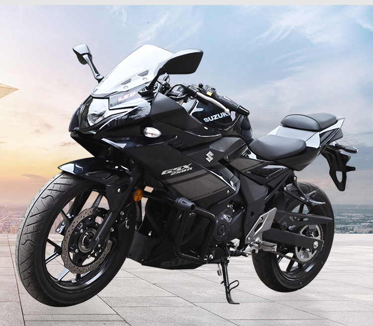 Suitable for Haojue Suzuki GSX250 crash bars, anti-fall bumpers, spring-loaded racing bars, full-cover protection bars, and modification