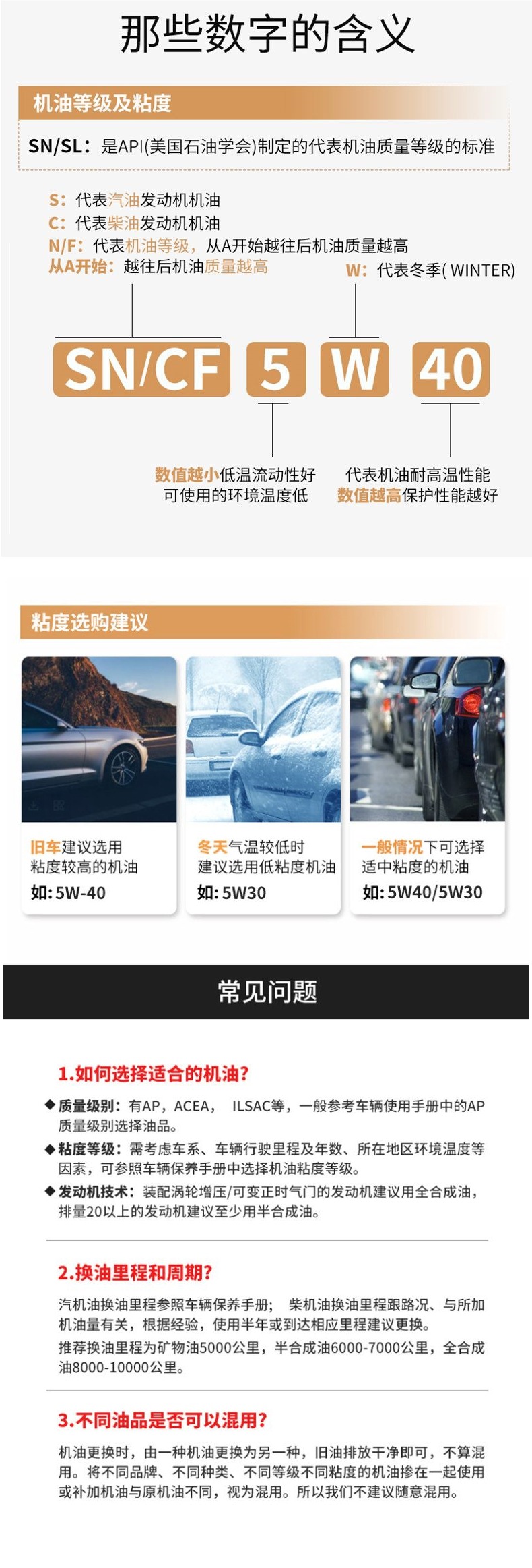 Automotive Oil Fully Synthetic Oil 5W40 Engine Oil 5W-30Sn Lubricant 10W-30Sl Grade 4L/5L