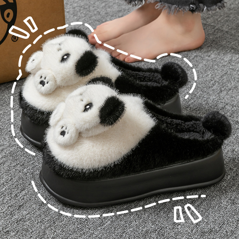 Zapatillas de algodón de invierno para mujeres calentamiento interior, zapatos de algodón para parejas, zapatillas de algodón antideslizantes para hombres
