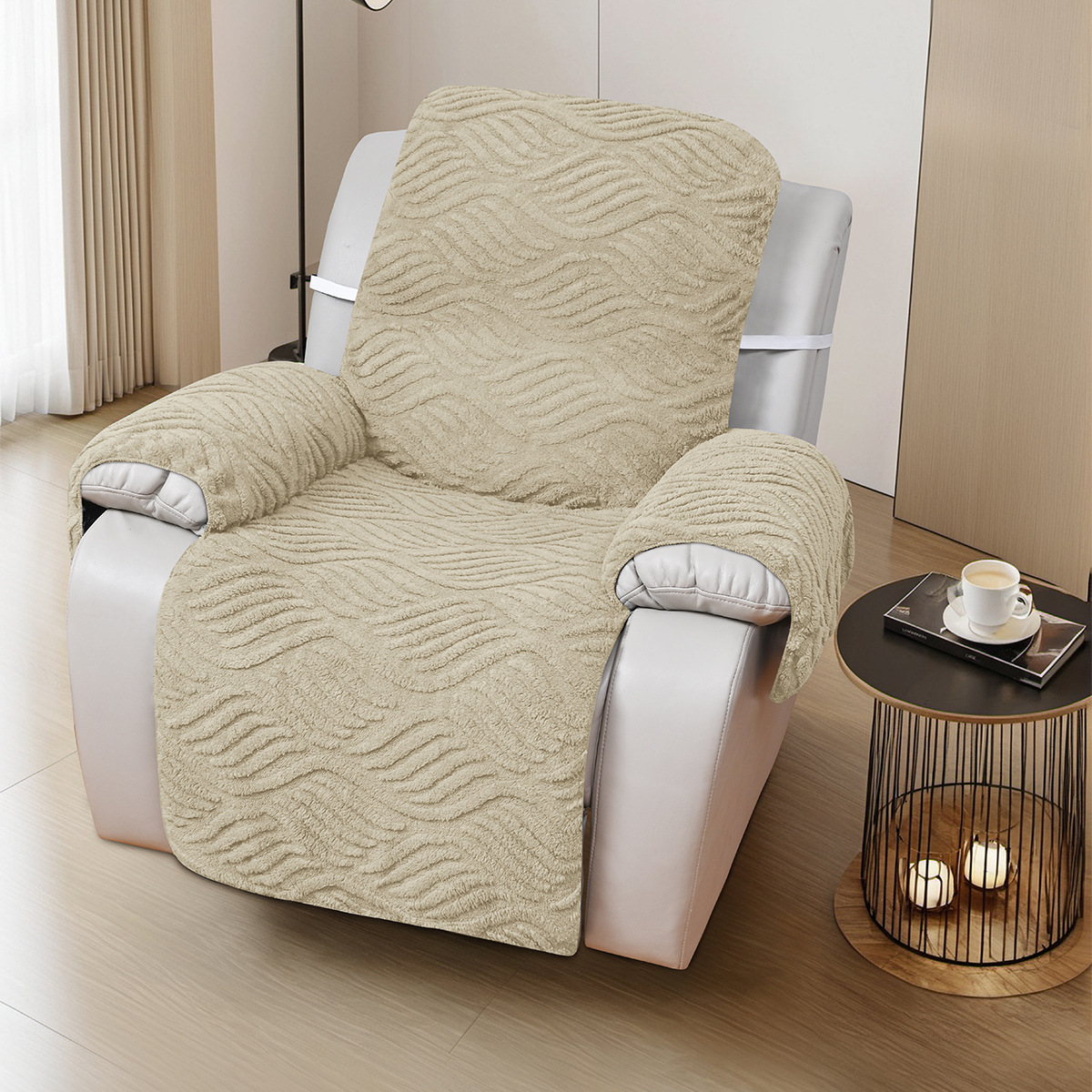 Flor ondulada en forma de T - caqui