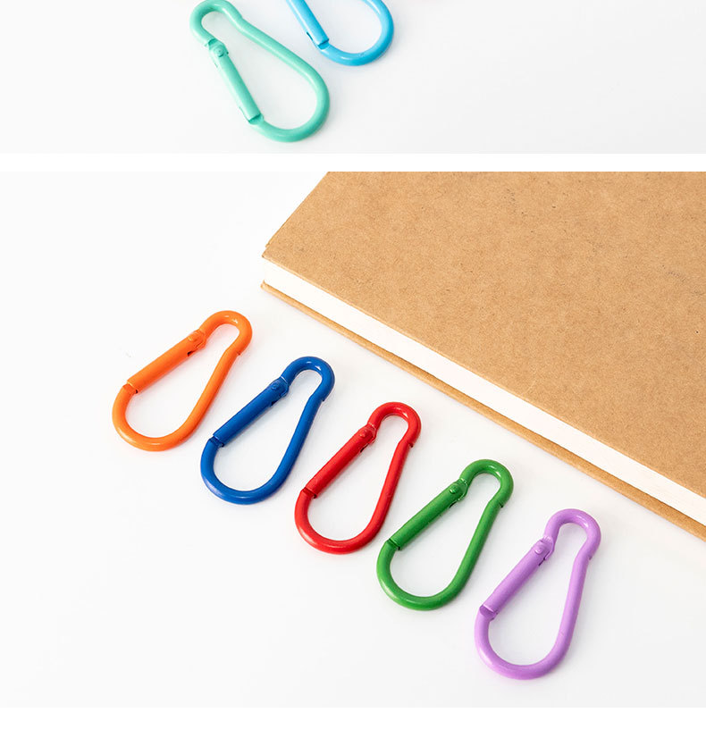 Moschettone in lega di alluminio a forma di zucca dipinta colorata, fibbia di sicurezza, gancio a molla, strumento per appendere attrezzatura da arrampicata all'aperto_voghion.com