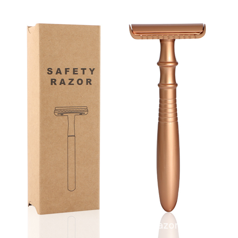 跨境熱款 復古式剃須刀 男士老式手動刮胡刀 雙面剃須刀 金屬剃刀