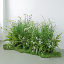 仿真绿植物假花箱仿生室内高档装饰摆件仿生芦苇草丛花艺摆件造景