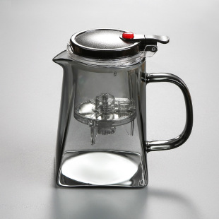 New smoke gray float Cup high borosilicate filter teapot thickened glass tea set gift Cup wholesale