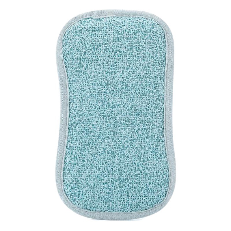 Paño de cocina de doble cara A107, de fibra resistente, paño para platos, esponja, estropajo para ollas, cepillo desincrustante