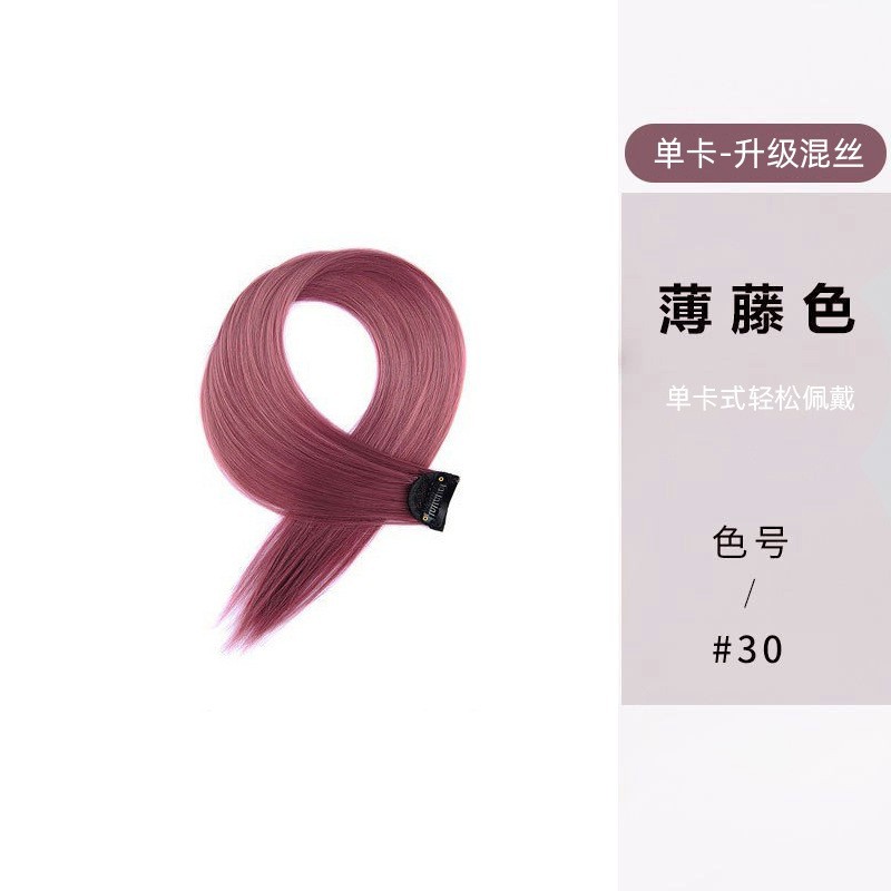 Extensión de Cabello Invisible con Clip de Fibra Sintética de Alta Temperatura para Extensión y Mechas de Cabello